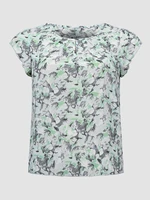 finjani keyhole neck batwing sleeve blouse botanical print round neck plus size tops for women summer 2022 new