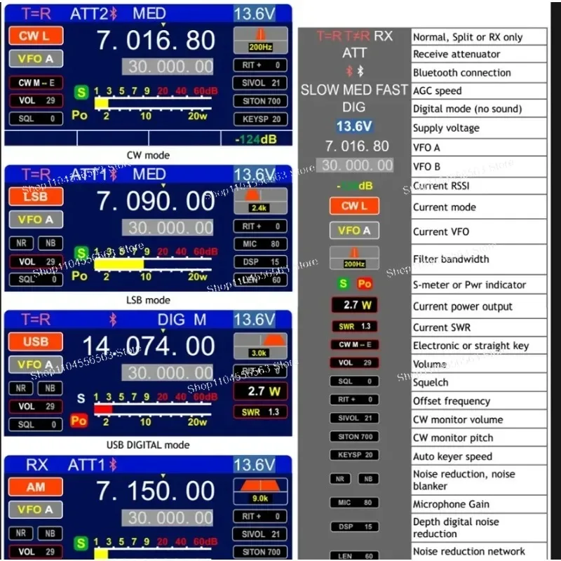 Фото КВ-трансивер FX-4CR-2 3-го поколения SDR: регулируемая мощность 1-20 Вт, режимы USB/LSB/CW/AM/FM №4