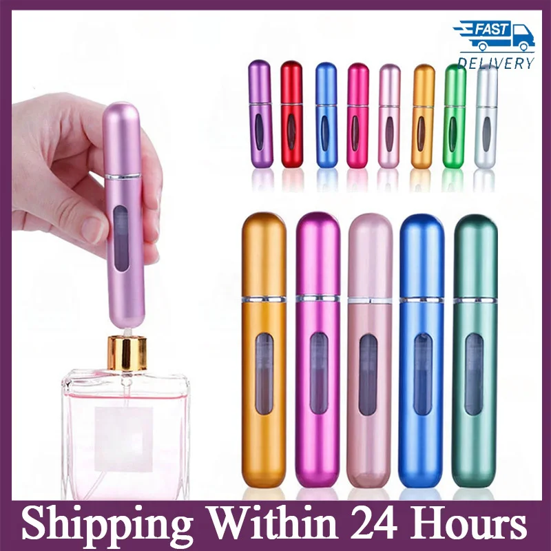 

Empty Bottle Perfume 8ml/5ML Refillable Perfume Spray Spray Scent Pump Empty Cosmetic Containers Portable Atomizer Bottle