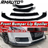 for audi tt rs 2004 2019 car front bumper lip splitter chin body kit spoiler diffuser protector guard exterior parts tunning