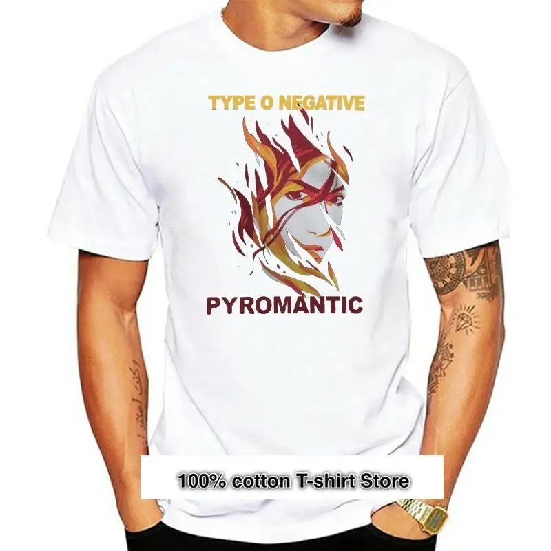

Camiseta negra pyromantipara hombre, camisa tipo O Negative, S-3XL, More vendida