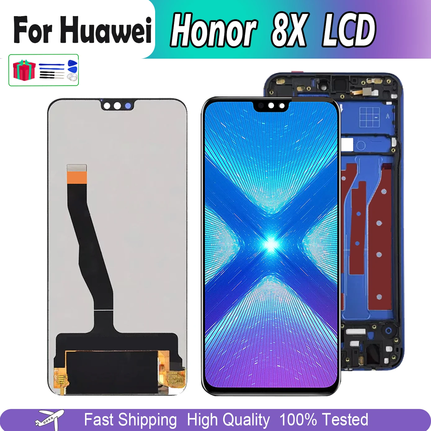 

6.5" LCD Original For Huawei Honor 8X JSN-AL00 JSN-L22 JSN-L21 LCD DIsplay Touch Screen Digitizer Replacement Assembly