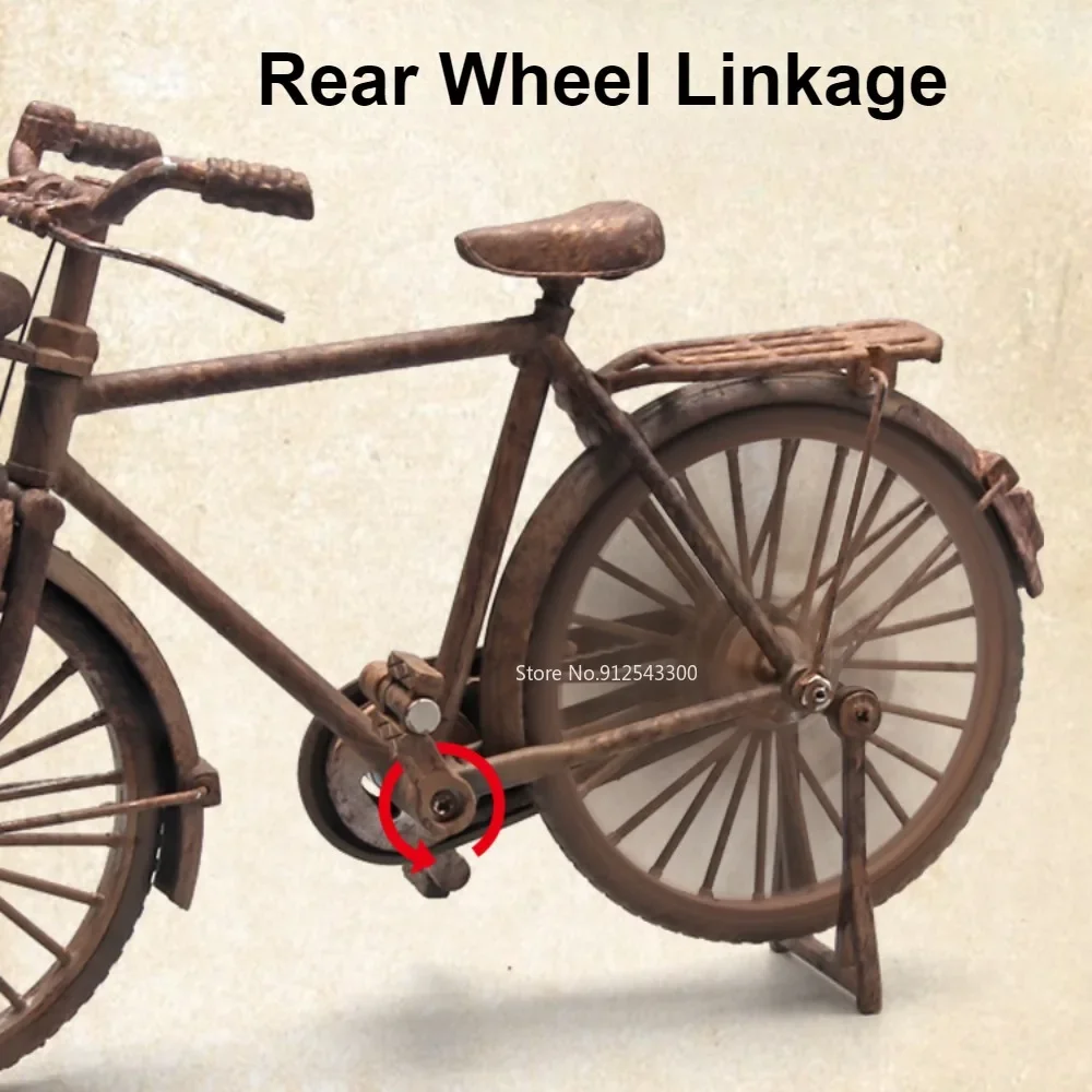 Ретро мини-модель велосипеда в масштабе 1:10 игрушка старомодные модели рулевого