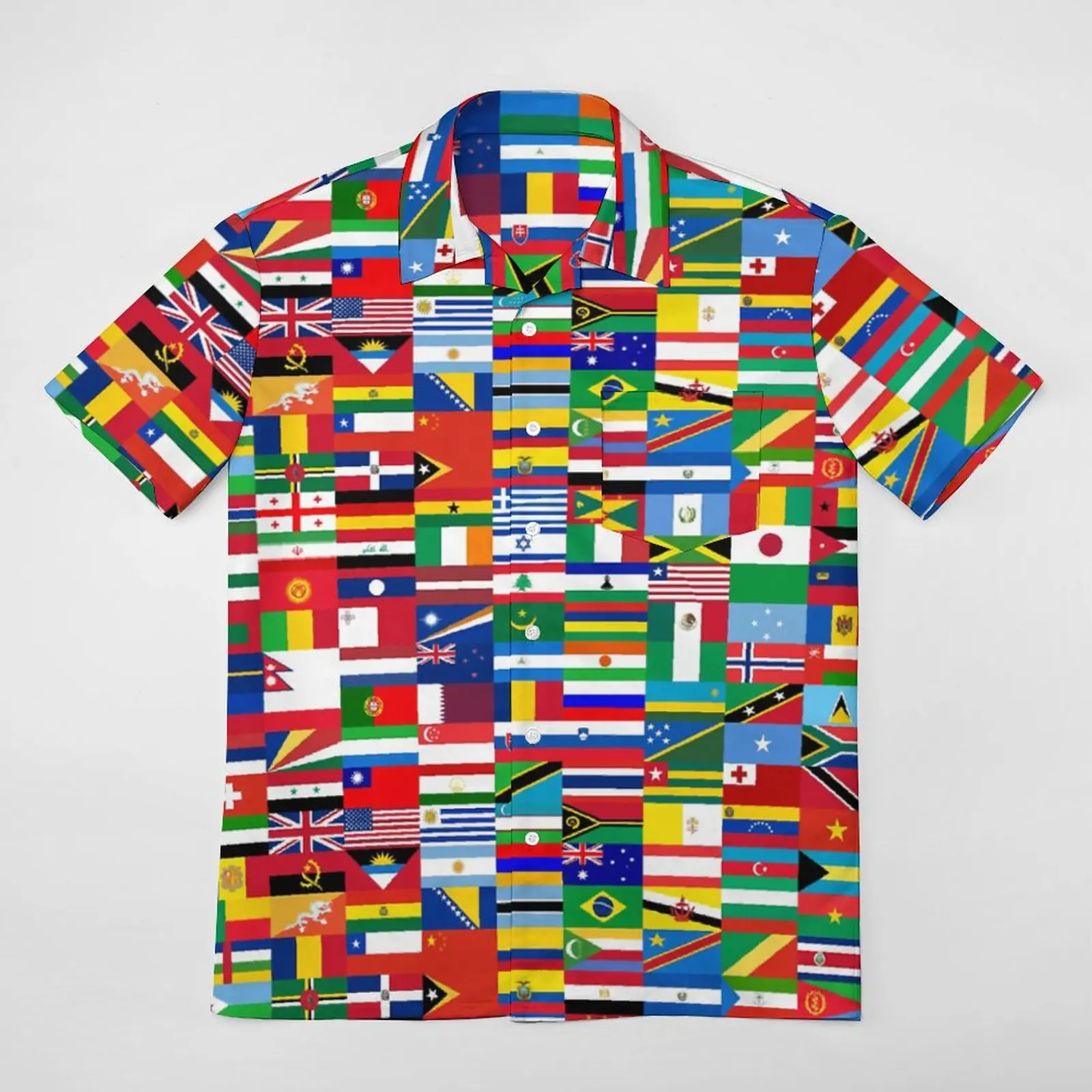 

Funny Graphic FLAG ME WORLD FLAGS A Short Sleeved Shirt T-shirts Pantdress Leisure Top Quality Eur Size
