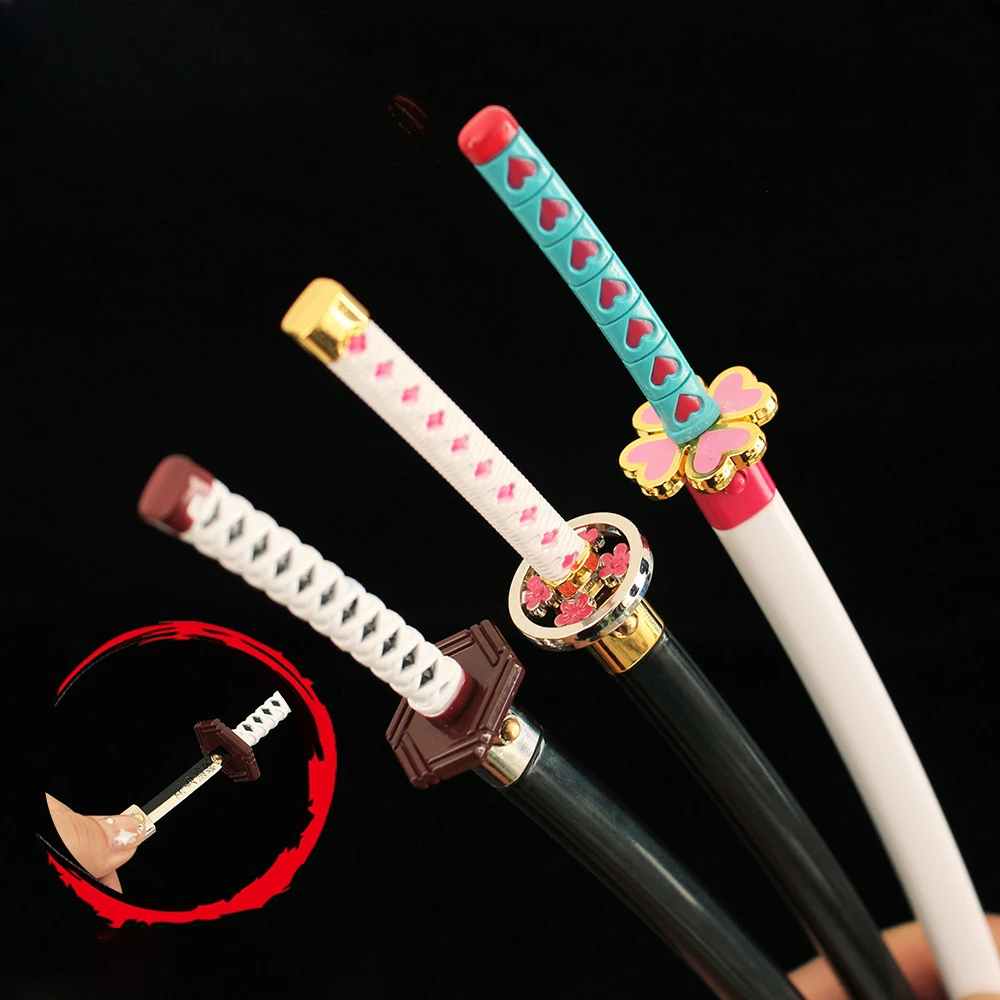 26 см Catapult Sword Металлическая модель Demon Salyer Tomioka Giyuu Фигурка Оружие Tsuyuri Kanao Katana Kanroji