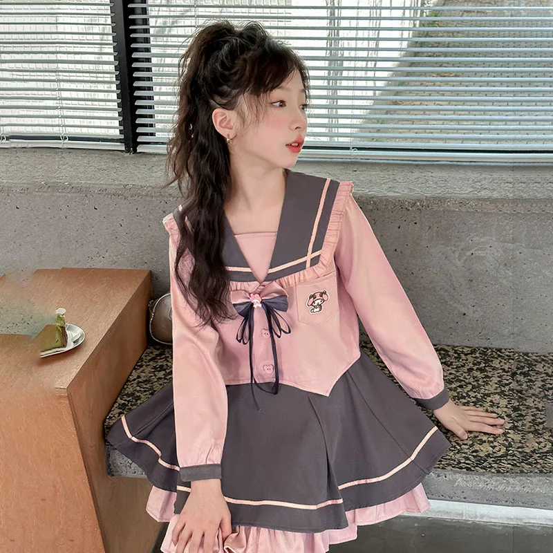 Униформа Jk для девочек на весну и осень комплект из 2 предметов униформа в стиле