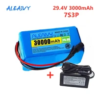 24v 30ah 7s3p 18650 battery lithium battery 24v 30000mah electric bicycle moped electric lithium ion battery pack 2a charger