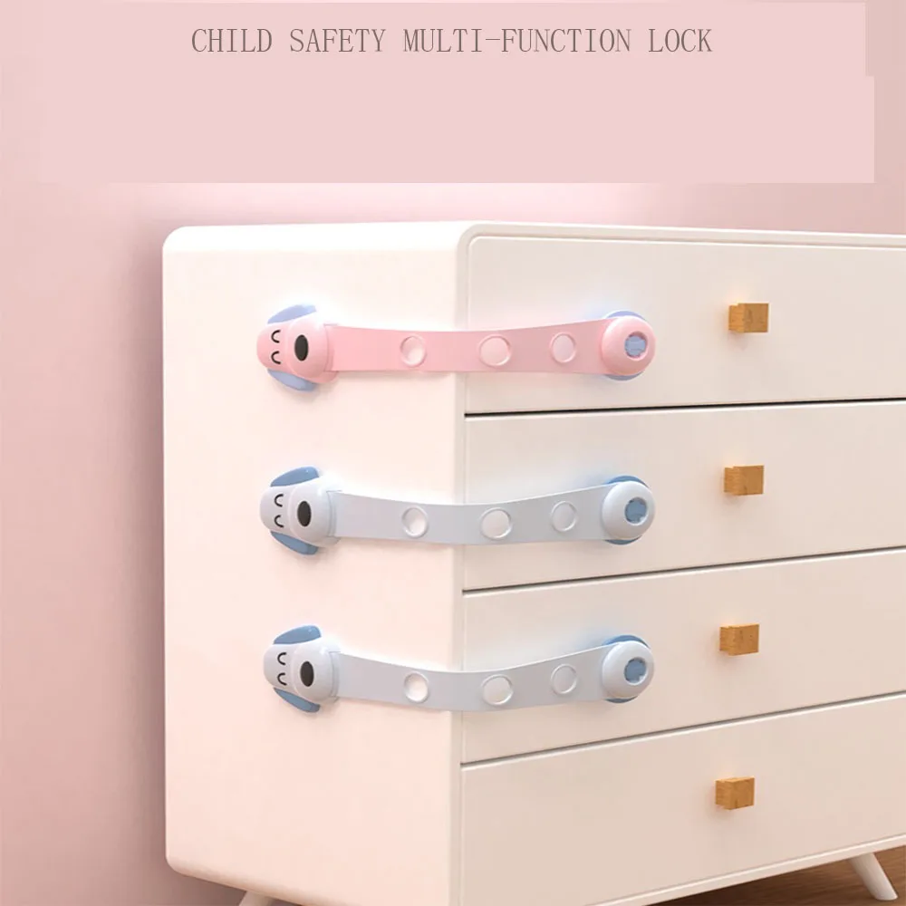 Multi Functional Anti Pinch Hand Baby Safety Lock Baby Protection Refrigerator Cabinet Door Anti Open Drawer Latch Sliding Door