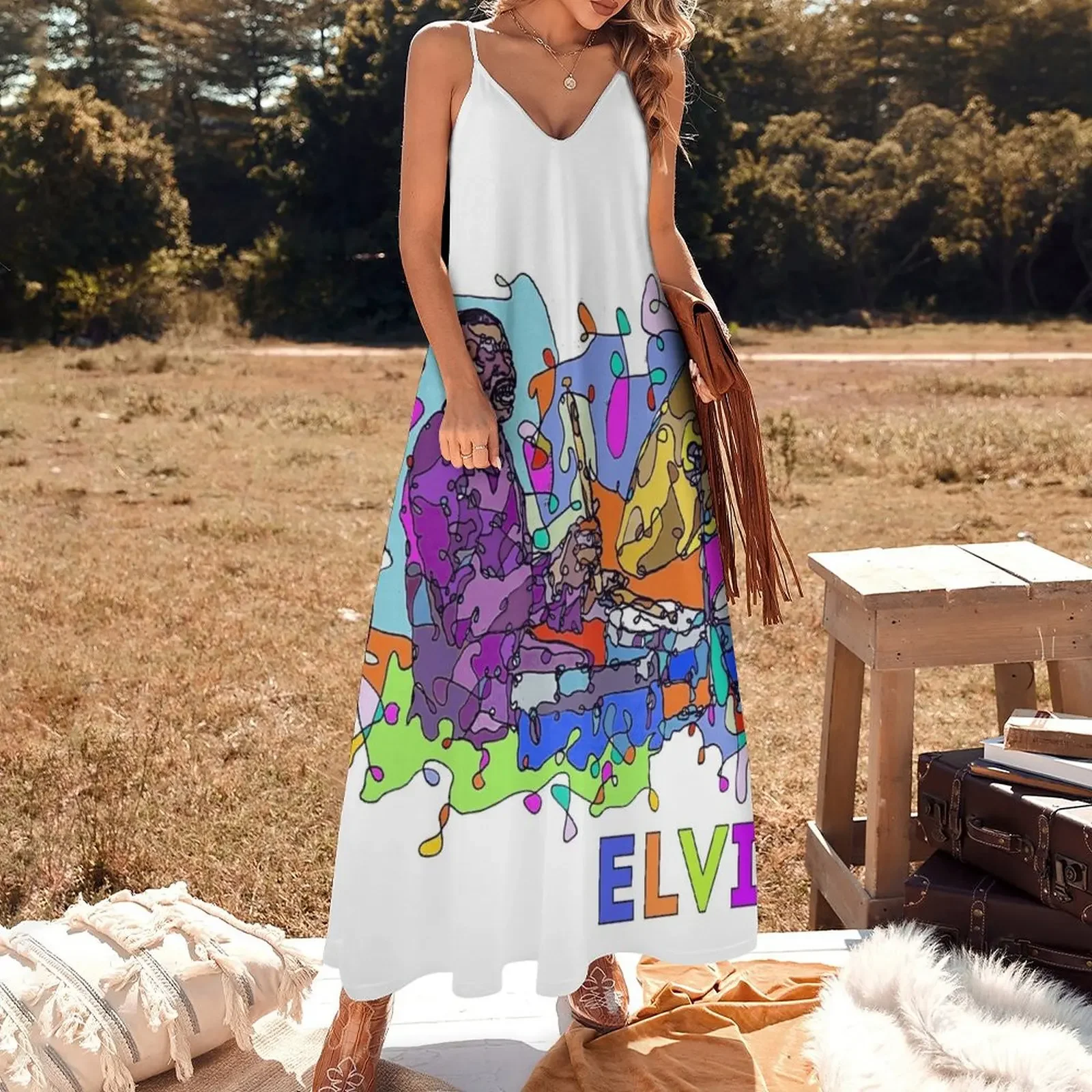 ELVIN (Elvin Jones) - Jazz Legends Art Series летнее платье из полиэстера