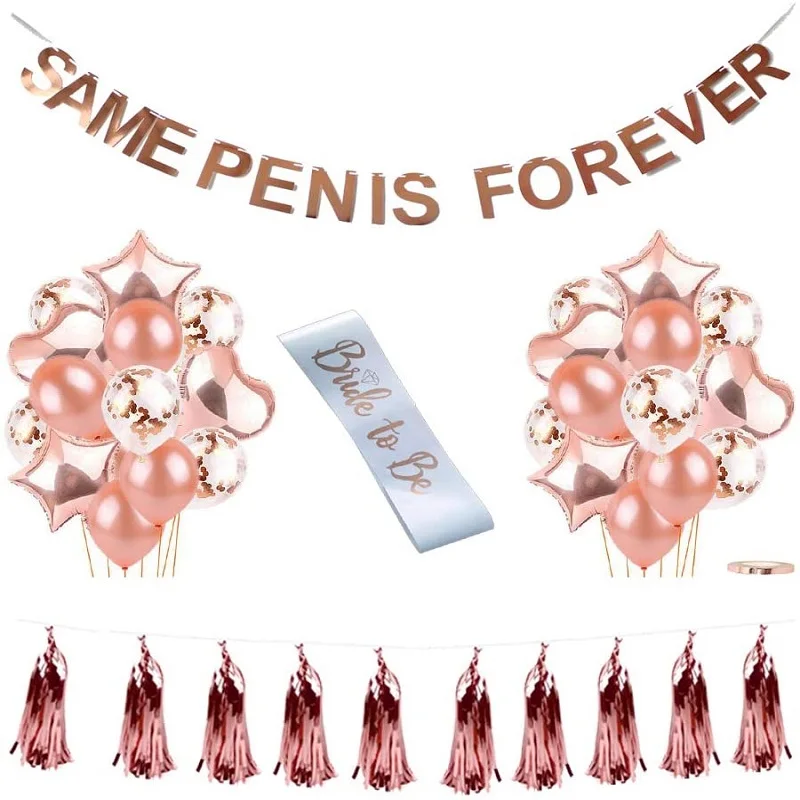 

Розовое золото девичник декор для невесты искусственный шар мишура кисточка свадебные аксессуары для вечеринки