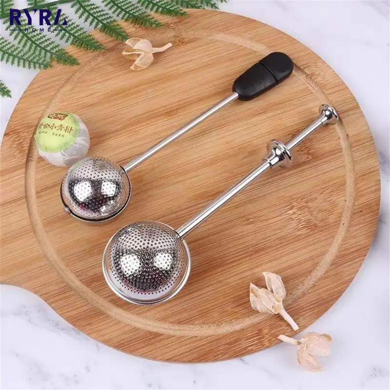 

Ball Shaped Mesh Tea Strainer Stainless Steel Soup Pot Tea Spoon Multi-function Herb Loose Leaf Strainer Kitchen Tea Accessories