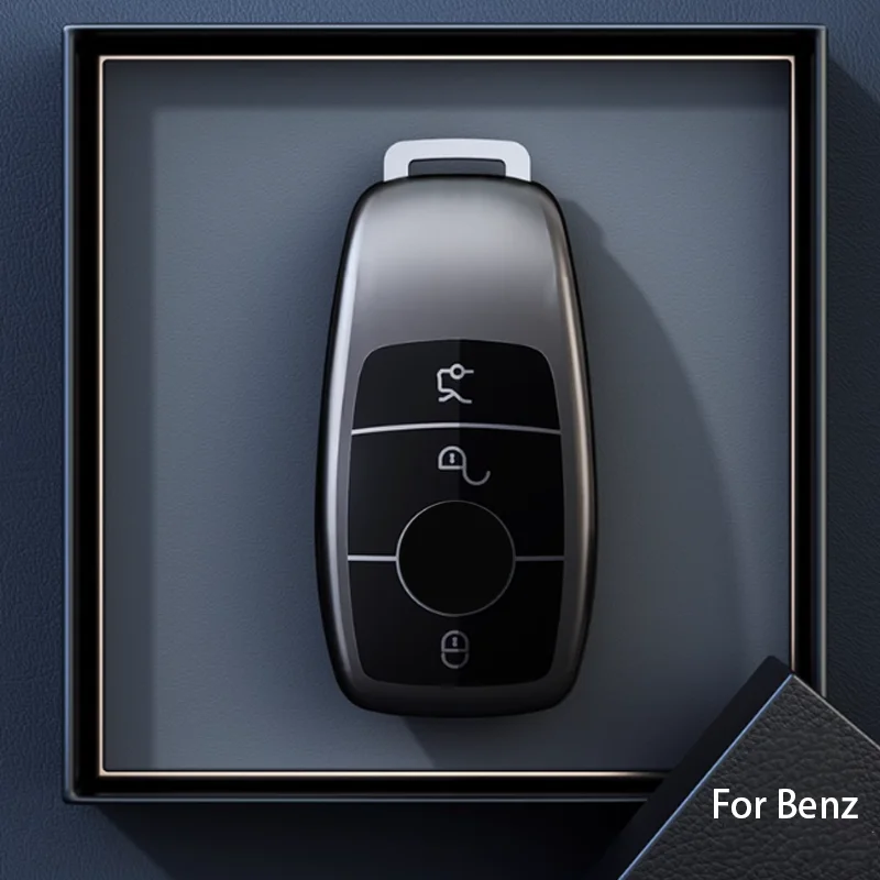 

Титановый серый чехол для Mercedes Benz E C S GLC Class E200 E400 E63 W213 S550 S560 C260 Smart Remote Car Key Case, аксессуары