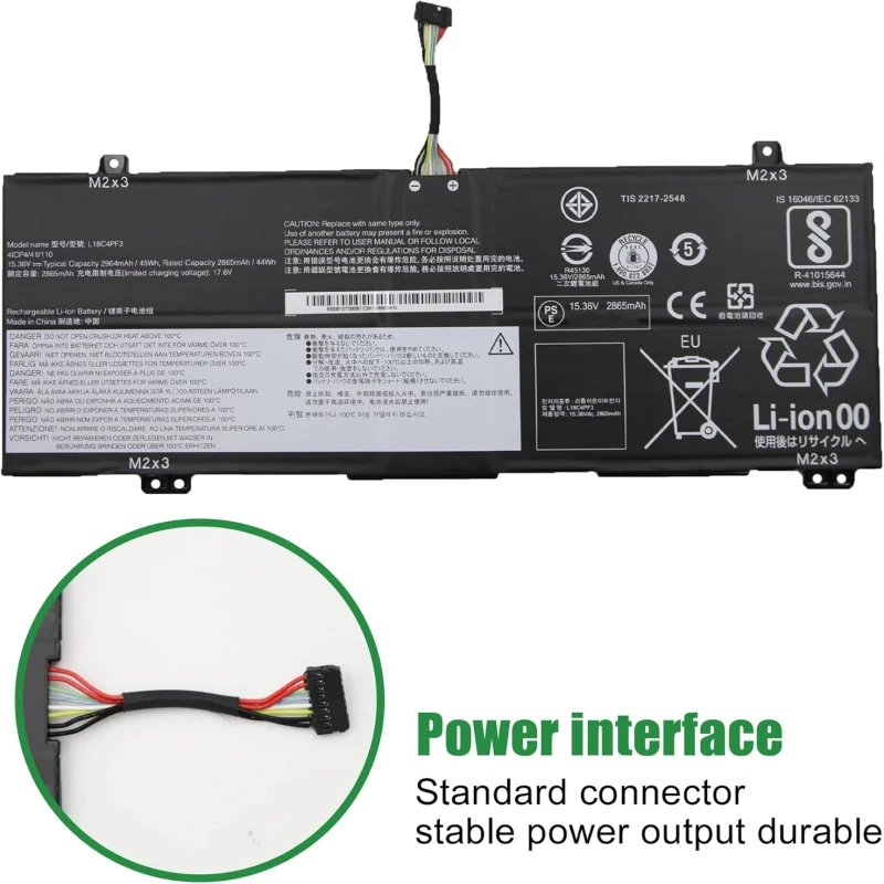 Фото Новая батарея L18C4PF3 L18M4PF4 L18M4PF3 L18C4PF4 для Lenovo IdeaPad C340-14API C340-14IWL S540-14API S540-14IML Series, 4 элемента №3