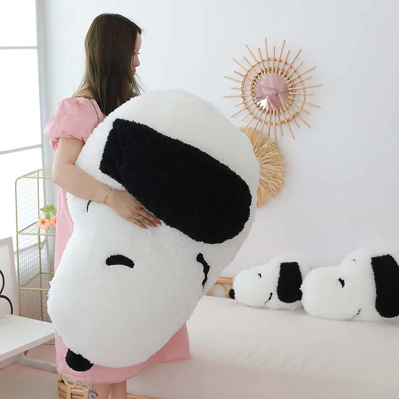 

Большой размер 80 см Kawaii Белая собака плюшевая подушка милый щенок Мягкая кукла диван подушка прикроватный Декор Игрушка эркерный коврик по...