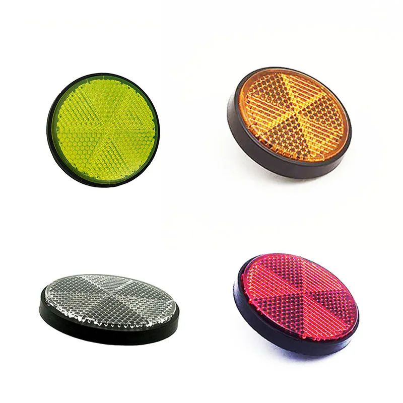 

KOQYOX 2X 2'' 2 Inch Universal Motorcycle Scooter Dirt Bikes Motorcycle Bicycle Circular Reflector Safety Reflector
