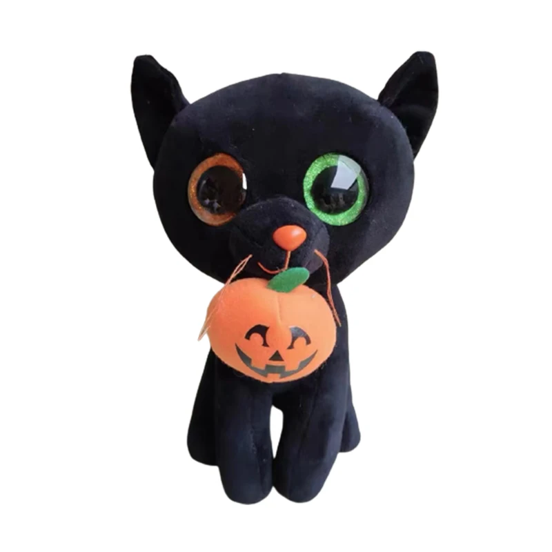 

Ty BEANIE BOOS Easter Halloween Collection Black Cat Spider Bat Ghost Rabbit Kawaii Kids Toy Plush Soft Doll Kids Gift 15cm