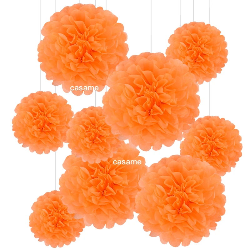 

Белые бумажные помпоны цветы для декорирования