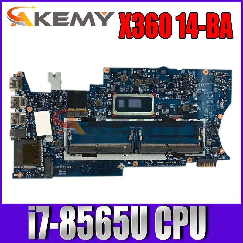 

18755-1 Mainboard For HP Pavilion X360 14M 14-BA Laptop Motherboard With Intel i7-8565U CPU DDR4 448.0C212.001 100% Fully Tested