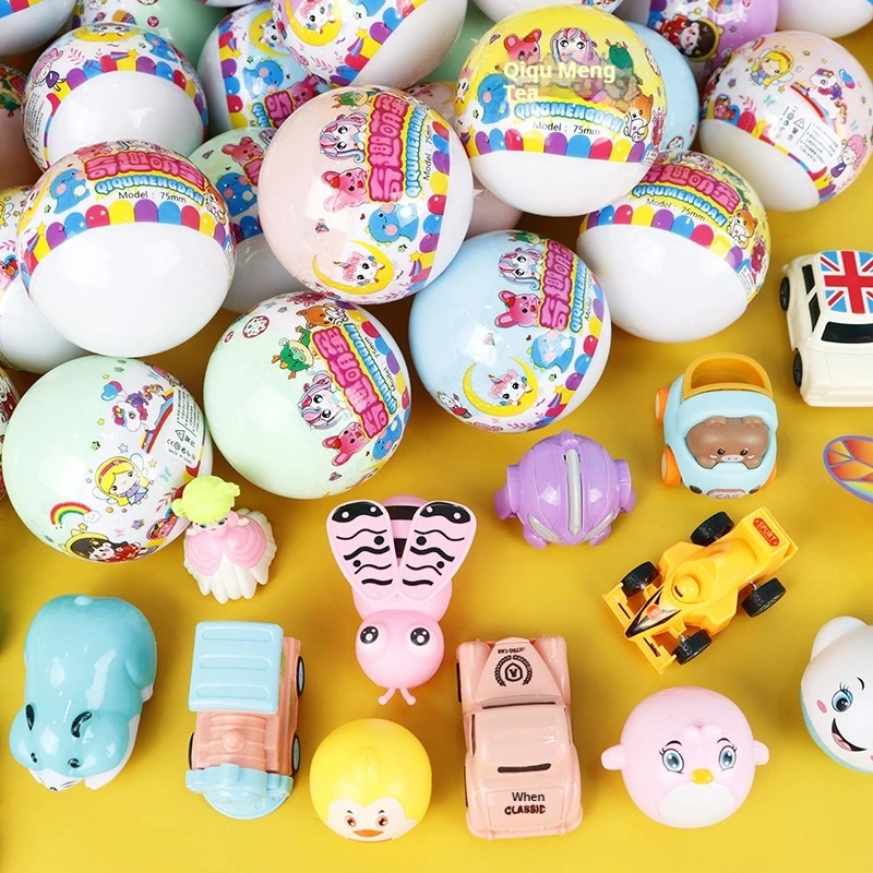 75mm twisting Ball Surprise Blind Box Toy Egg Anime figures kids toys decompression toy collecting birthday gif