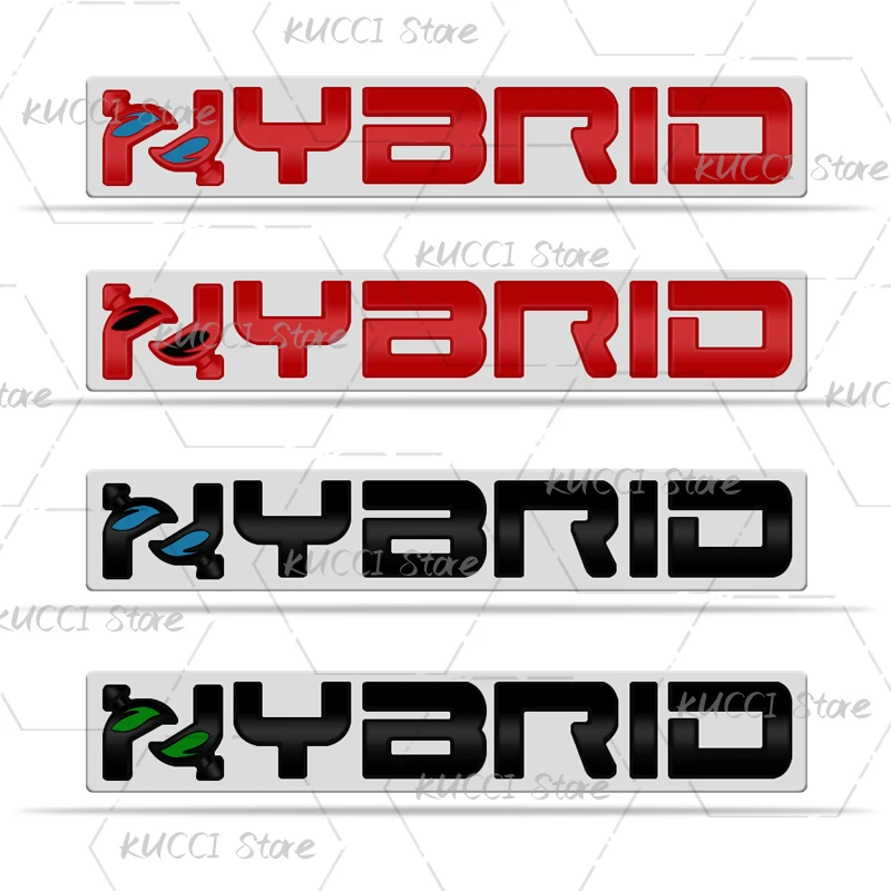 3D автомобильная наклейка с гибридным логотипом металлическая эмблема значок