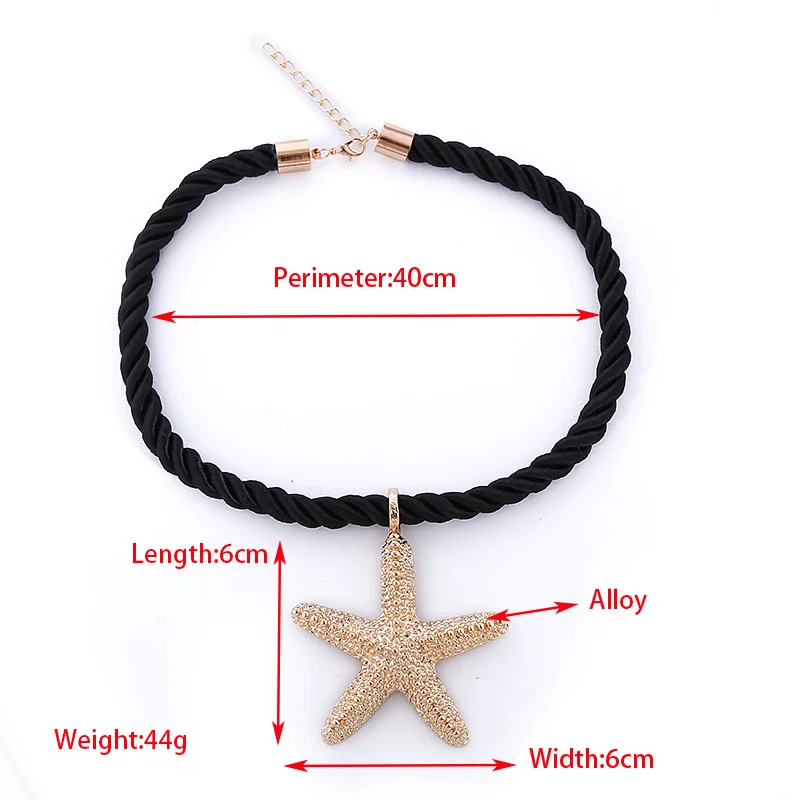 Европейский и американский Летний Новый креативный кулон Морская звезда