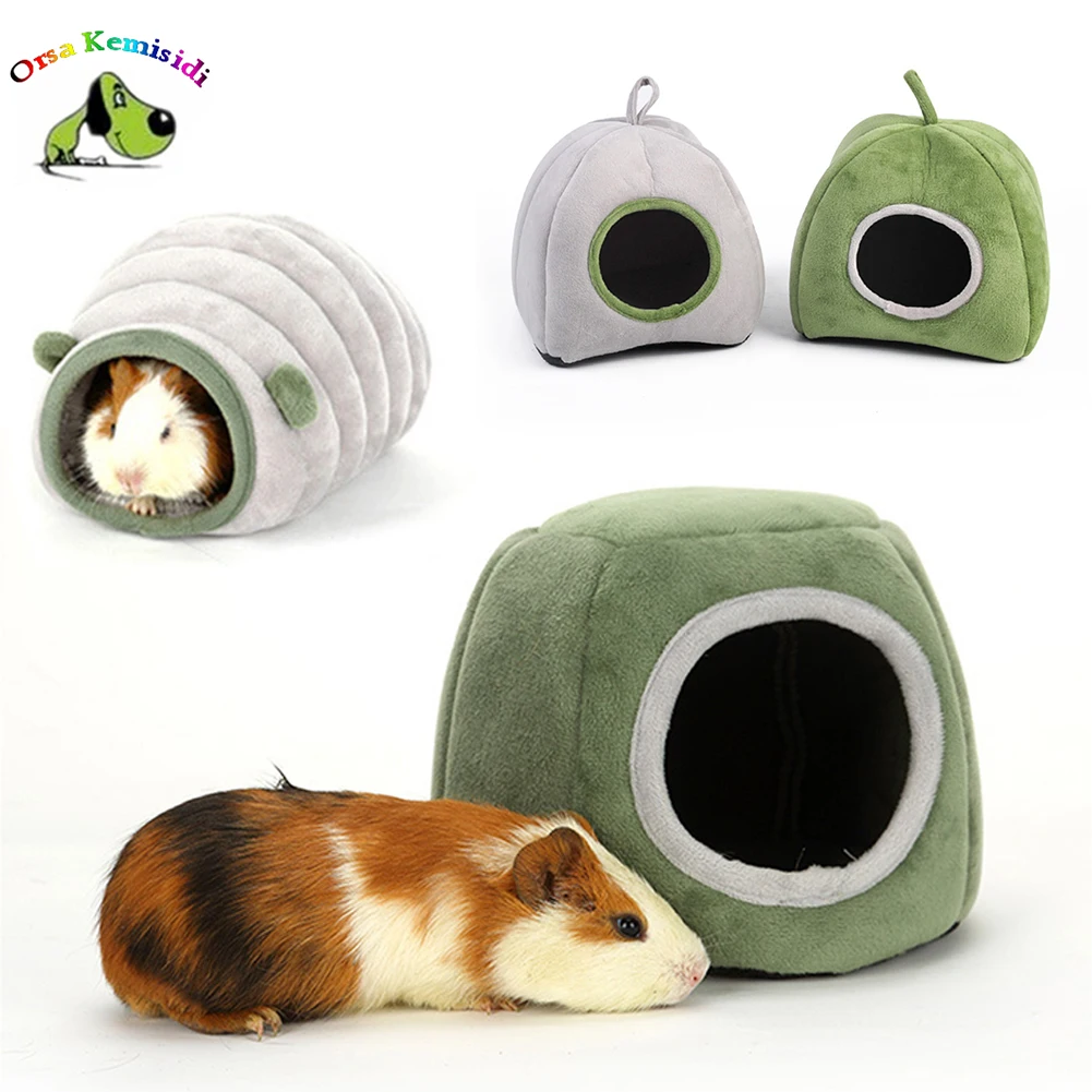 

Soft Plush Hamster Nest Winter Warm Cute Small Animal Cotton House Guinea Pig Squirrel Ferret Hedgehog Mice Rat Sleeping Bed