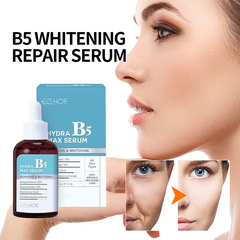 

EELHOE B5 Whitening Repair Essence Collagen Anti Aging Face Serum Nicotinamide Brightening Fade Spot Fine Lines Firming Essence