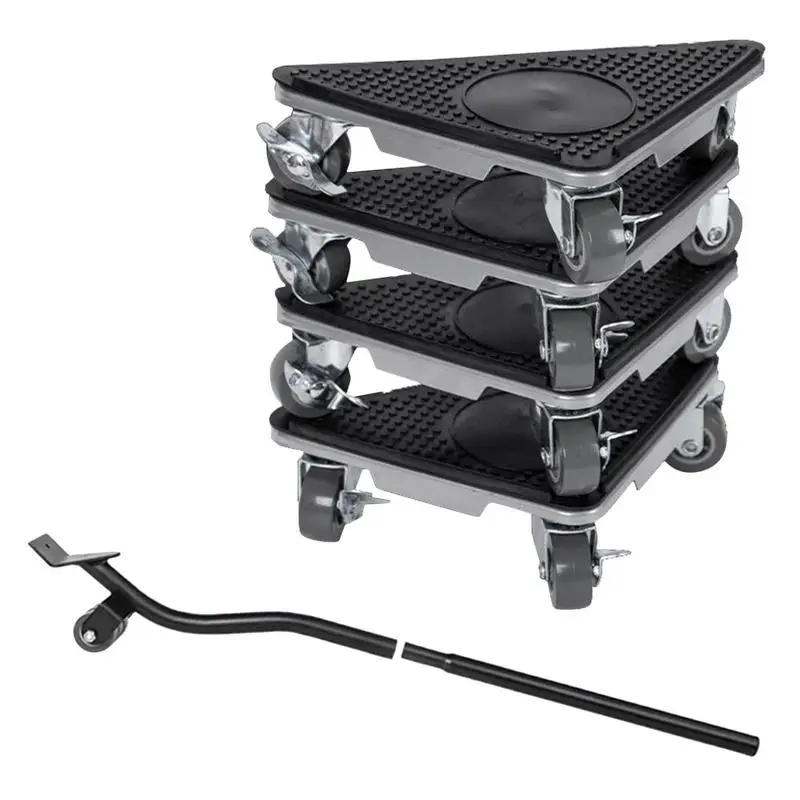 

360 Rotation Wheels Furniture Dolly Furniture Sliders With Crowbars Furniture Dolly With 2860 Lbs Capacity For Moving Heavy