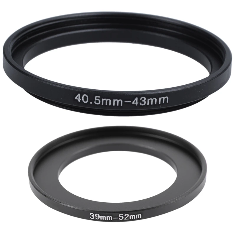 

Металлическое переходное кольцо для камеры 2 шт., от 39 мм до 52 мм и от 40,5 мм до 43 мм
