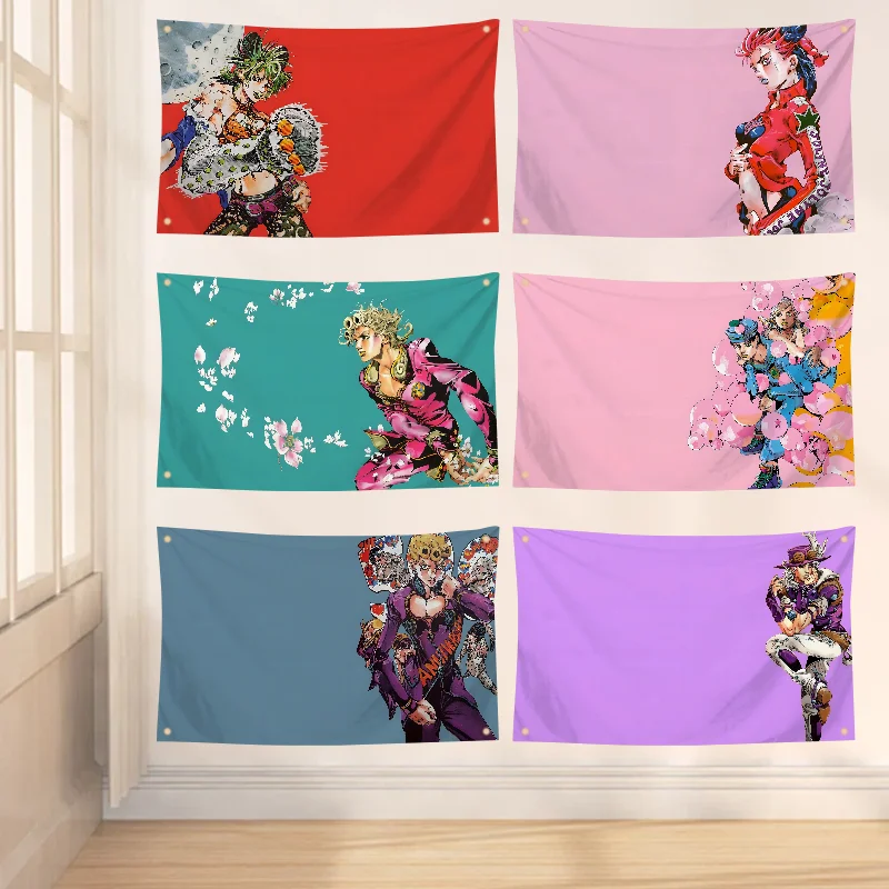 Флаг JoJo's Bizarre Adventure из полиэстера