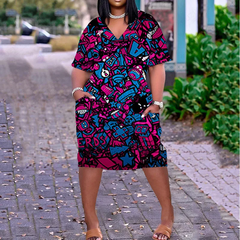 

Пикантные девушки Harajuku модная вечевечерние Смешные узоры Лидер продаж Новая женская Винтажная летняя одежда с принтом для женщин в эстетик...