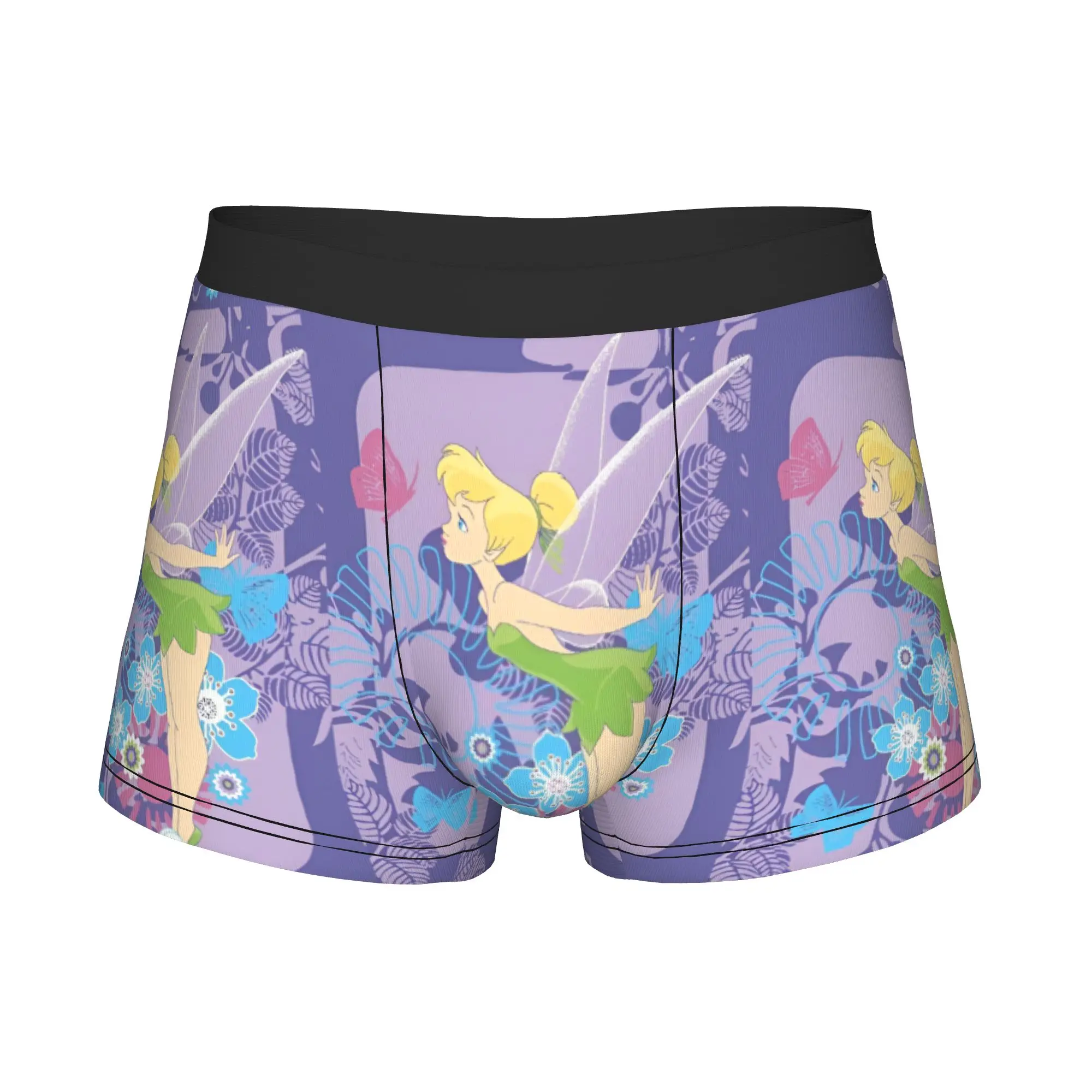 Фото Мужские трусы-боксеры с 3D-принтом Custom T-Tinker Anime Bell Cute Cartoon, мягкие, с мультяшным рисунком №3