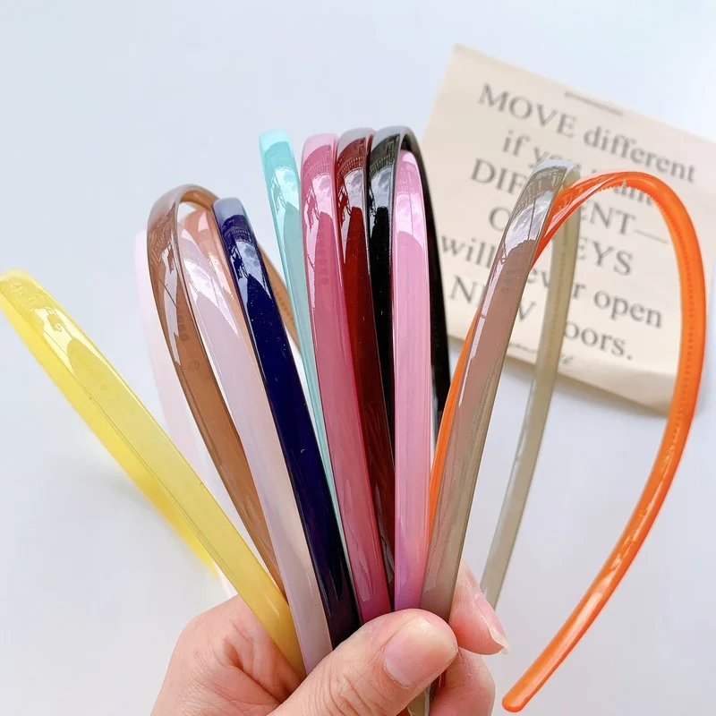 Ful Candy Colors Plastic Bezel Girls Hair Hoop Thin Edge Headband Hair Accessories 2021 New Hairband