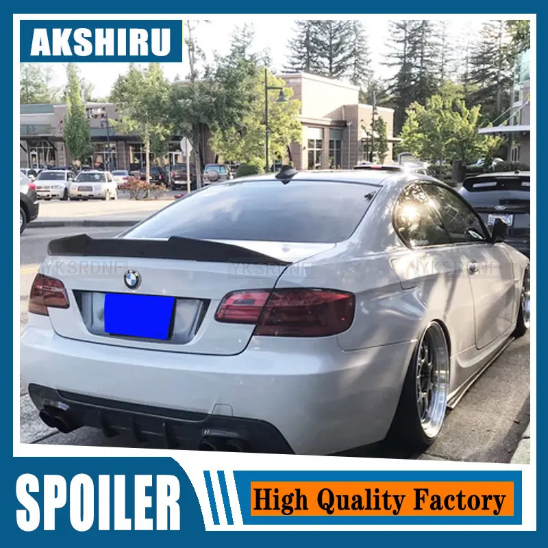 

PSM стиль для BMW E92 Спойлер 3 серии 2 двери E92 M3 и E92 Coupe 2005-2012 ABS задний спойлер губы крылья багажника автомобильный Стайлинг