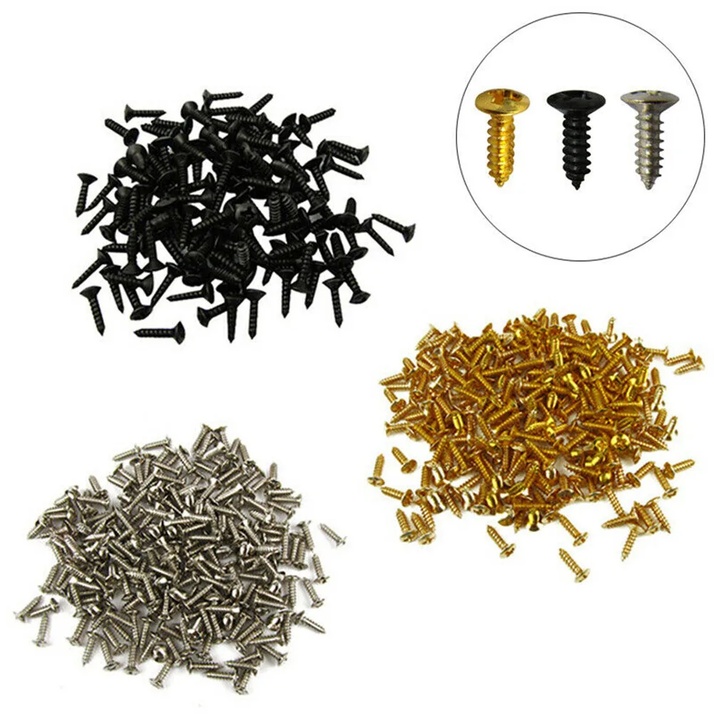 

50Pcs Lightweight Iron Guitar Pickguard Screws Kits For Fender Strat/Tele Electric Guitar Bass