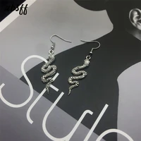 trendy vintage snake shape dangle earrings for women girl retro drop earrings cute small object earring jewelry bijoux