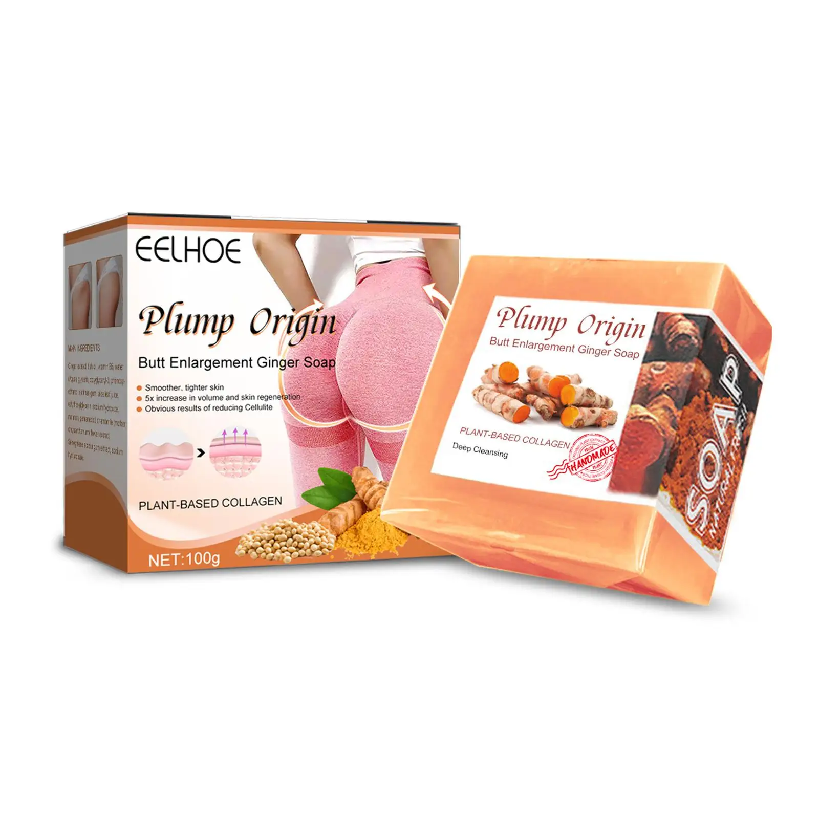 

Ginger Butt Lift Soap Body Face Cleansing Firm Buttock Safe Natural Formula MORE POWERFUL FOR BUTT LIFT ENLARGEMENT For Wom