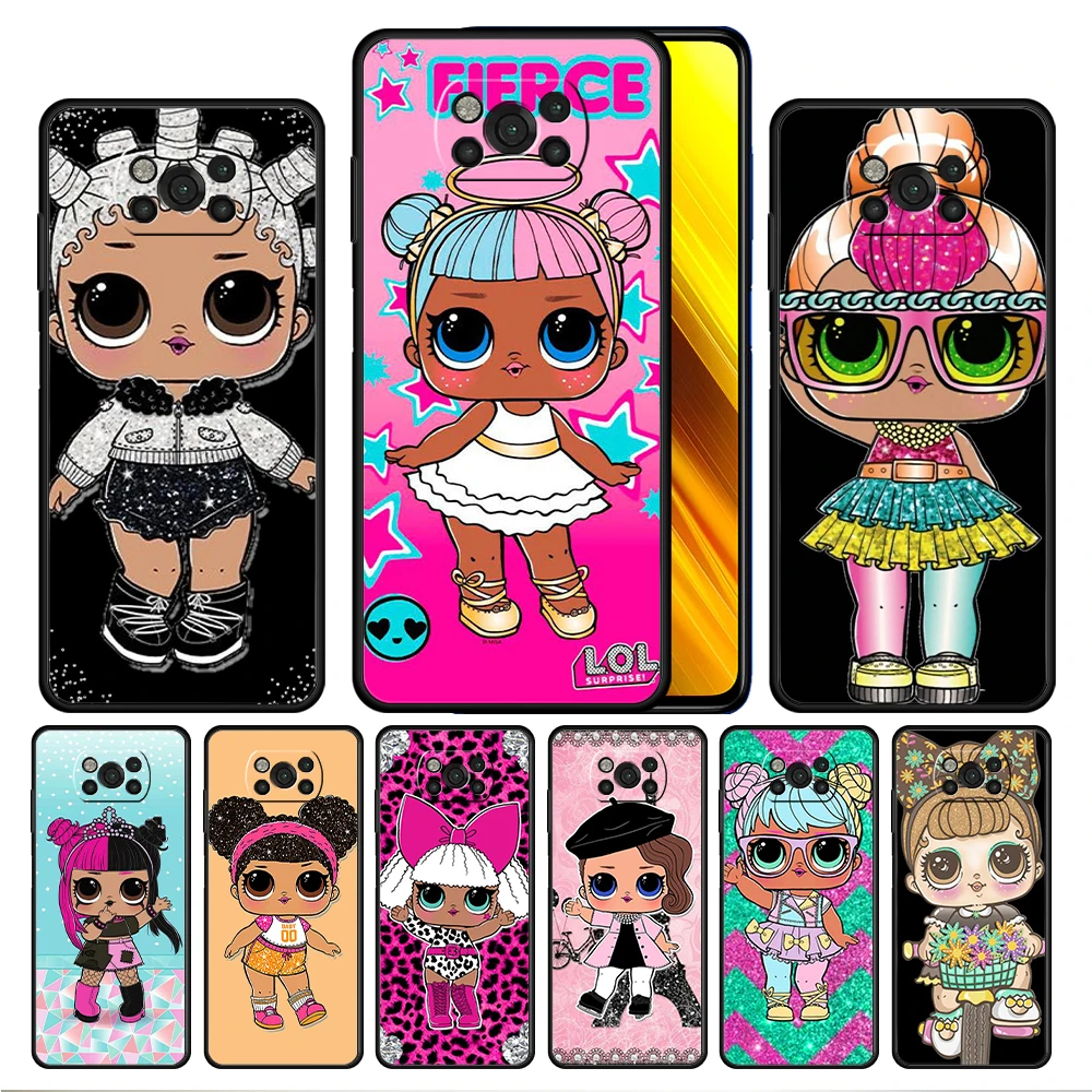 

LOL Surprise Cute Grils Case Cover for Xiaomi Poco X3 NFC X4 F1 F2 F3 Redmi Note 9s 9 8 8T 10 11S Pro TPU Shockproof Capinha