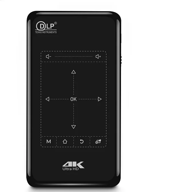 

Карманный мини-проектор WVGA 854*480 Wifi 2,4G/5G BT 4,2 Встроенный аккумулятор проектор для кино домашнего бизнеса