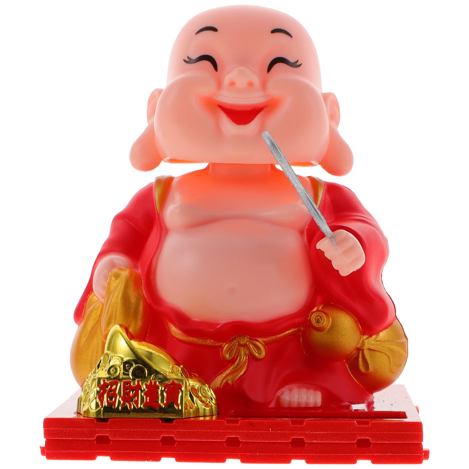 

Car Dashboard Adornment Sitting Figurine Dashboard Ornaments Office Decoration Solar Powered Home Number Toys Auto Interior
