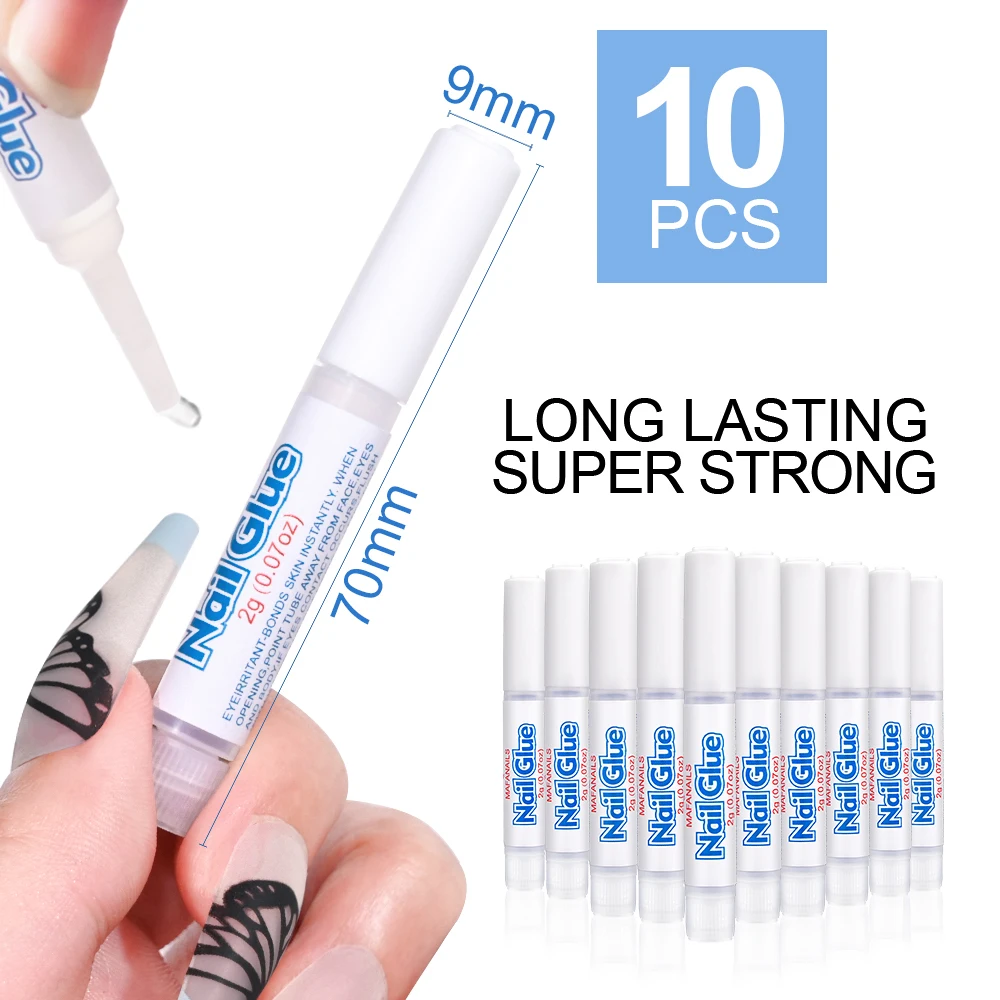 50/20/10 шт. быстросохнущий клей для акриловых ногтей