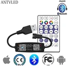 Пиксельная Светодиодная лента WS2812B, Bluetooth музыкальный умный светодиодный контроллер светильник WS2811 WS2812 SK6812 APA102