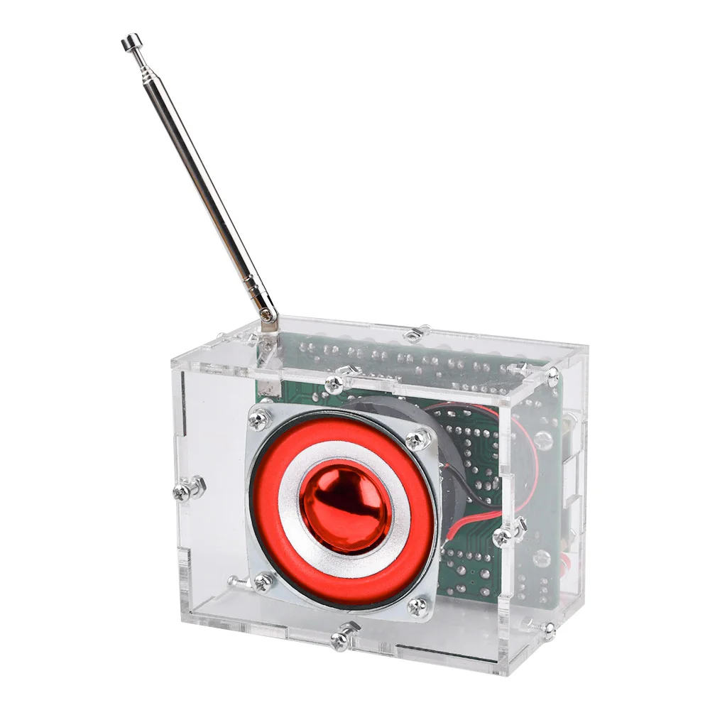 RDA5807S 87-108 МГц FM-радиоприемник модульный комплект цифровой трубчатый дисплей FM