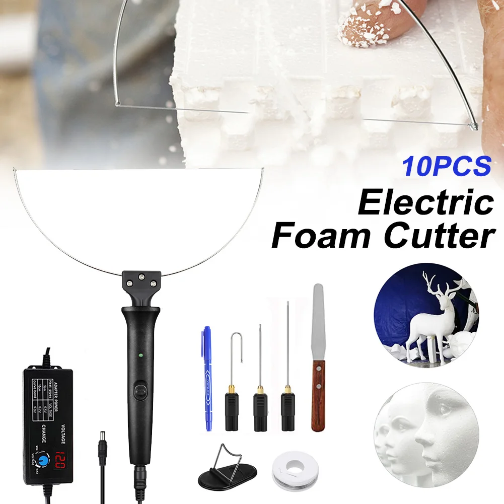 

US Type Electric Foam Cutter Kit Foam Cutting Pen 0-300℃ Adjustable Temperature Hot Wire Cutter Styrofoam Cutting Tool Engraver
