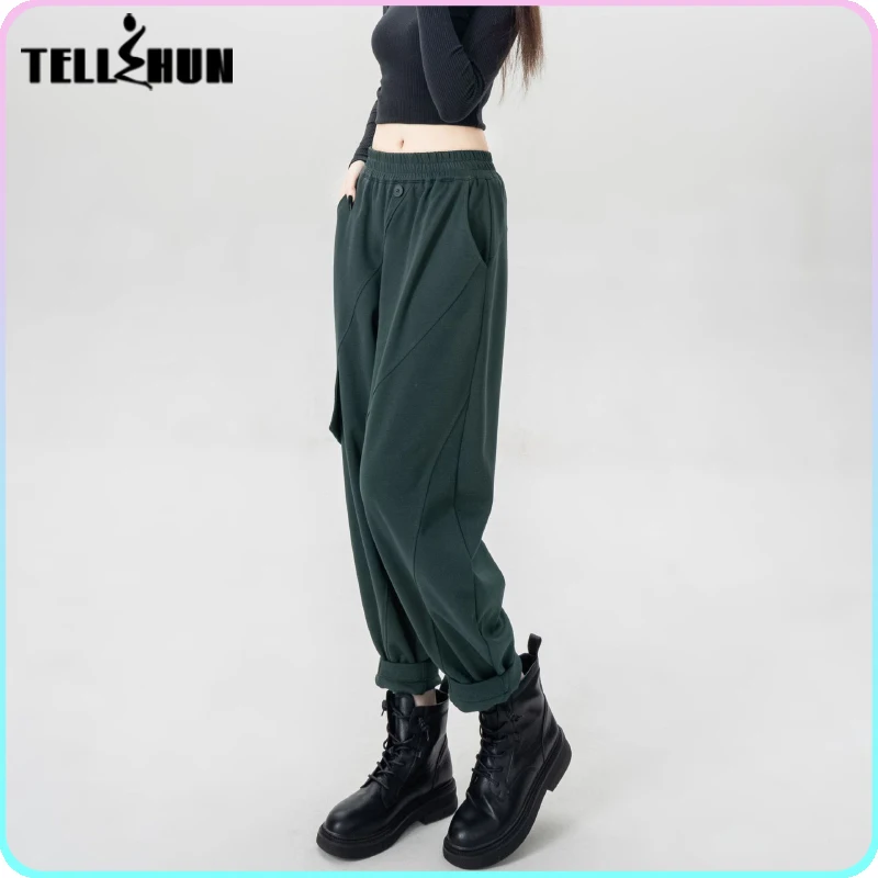 Однотонные хлопковые брюки-карго молодежные женские брюки новинка 2024 весенние