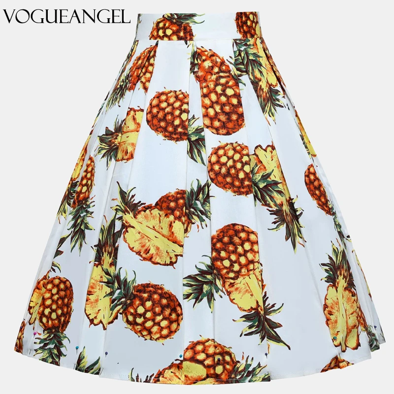 2021 в винтажном стиле Сезон лето Повседневная юбка размера плюс с цветочным