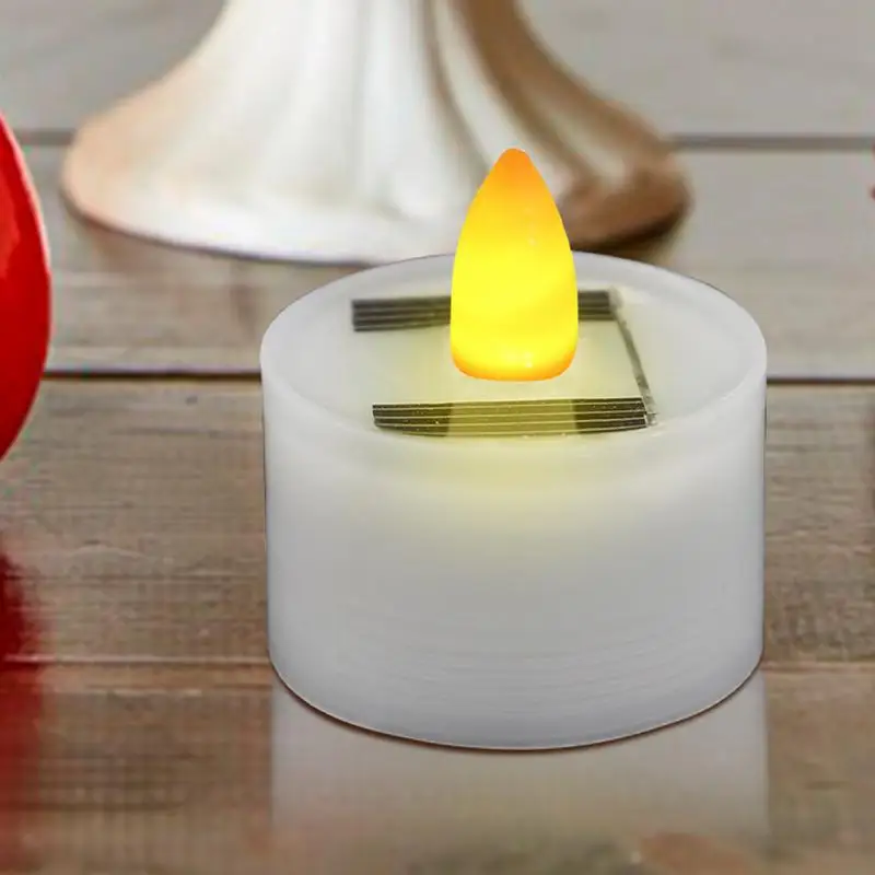 Солнечные чайные свечи светодиодные беспламенные уличные водонепроницаемые