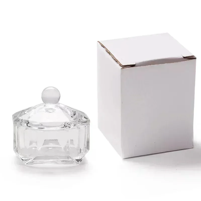 1 шт. прозрачное акриловое стекло маленькая восьмиугольная пудра Жидкость для