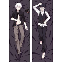 60x180cm anime tokyo ghoul ken kaneki cosplay hugging body cushion pillow case pillow cover