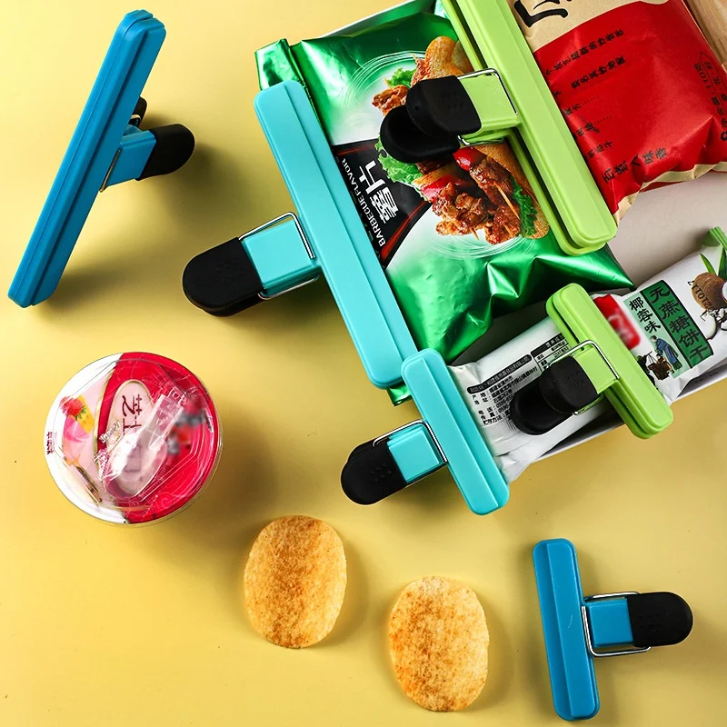 

Kitchen Storage Food Bag Clip Food Snack Seal Sealing Bag Clips Sealer Clamp Plastic Bag Clip Tool Kitchen Storage Accessories